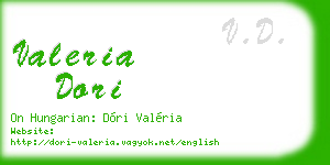 valeria dori business card