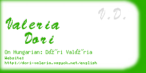 valeria dori business card